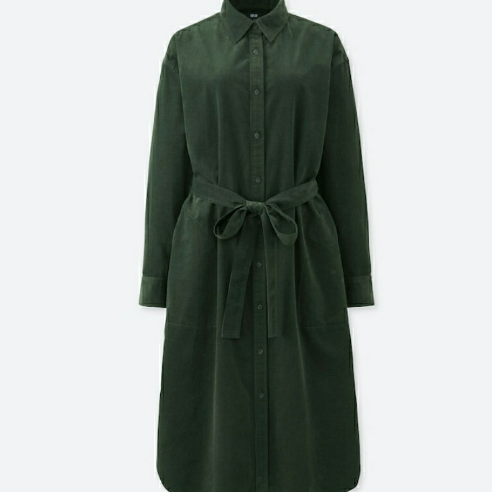 Uniqlo long sleeve corduroy dress